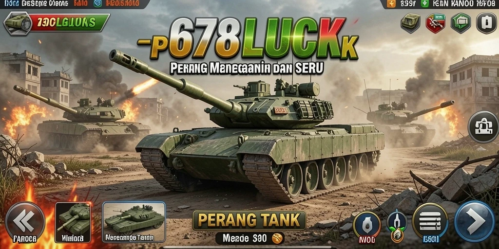 Antarmuka menarik dan fungsional dari game Perang Tank 678LUCK.