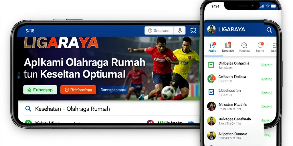Tampilan antarmuka aplikasi LIGARAYA yang menarik dan informatif.