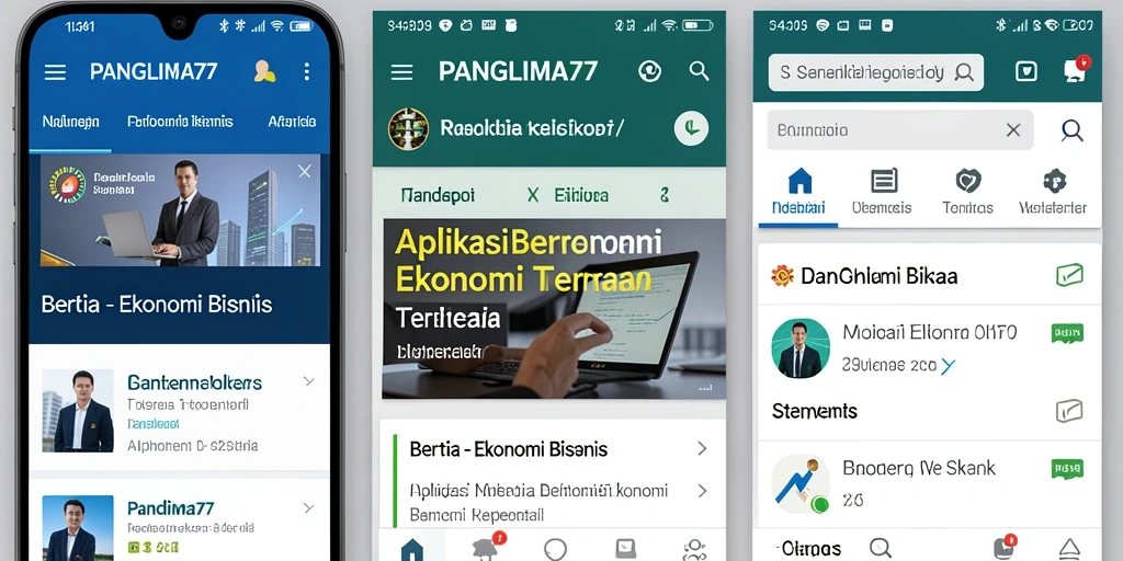 Tampilan antarmuka aplikasi PANGLIMA77 yang informatif dan interaktif.