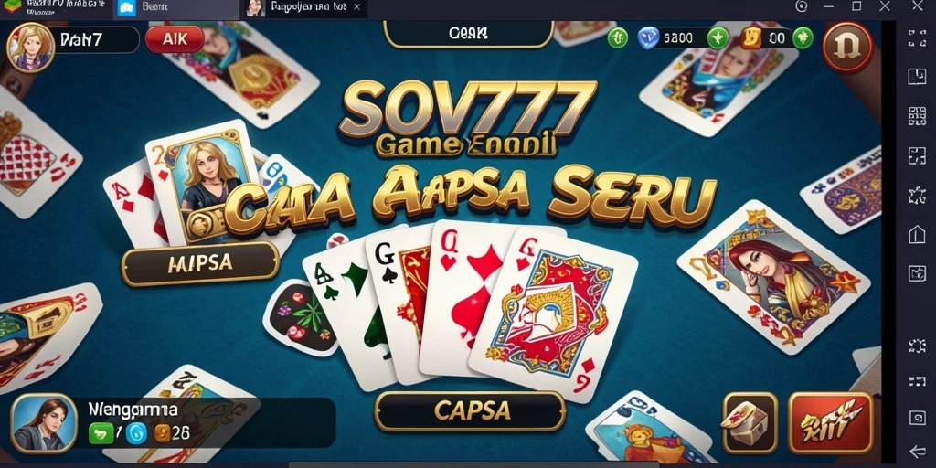 Tampilan antarmuka game Capsa yang menarik dan interaktif.