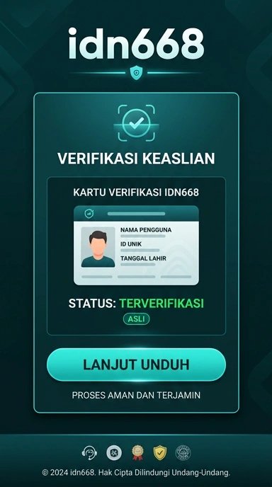 Tampilan kanal resmi idn668